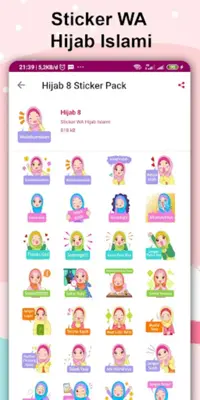 Sticker WA Hijab Islami android App screenshot 0