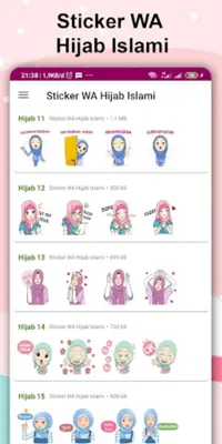 Sticker WA Hijab Islami android App screenshot 4